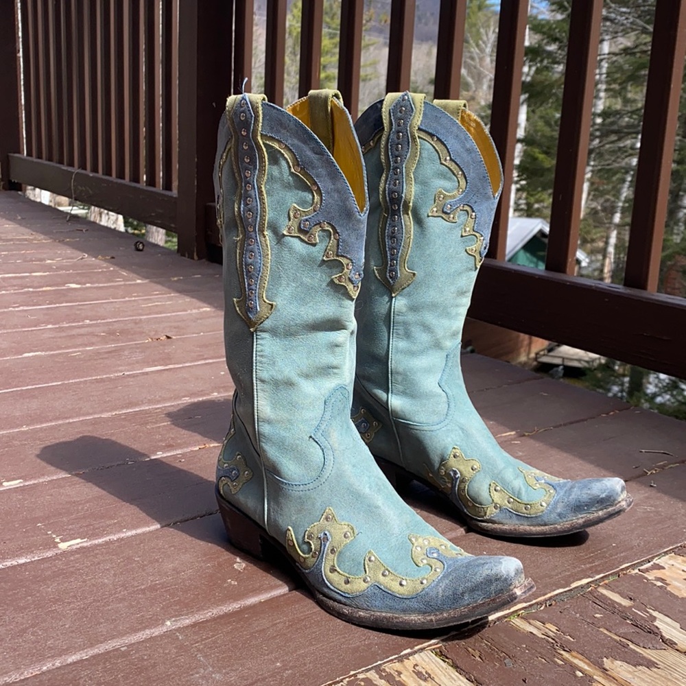 Genuine leather Gianni Bini cowboy boots